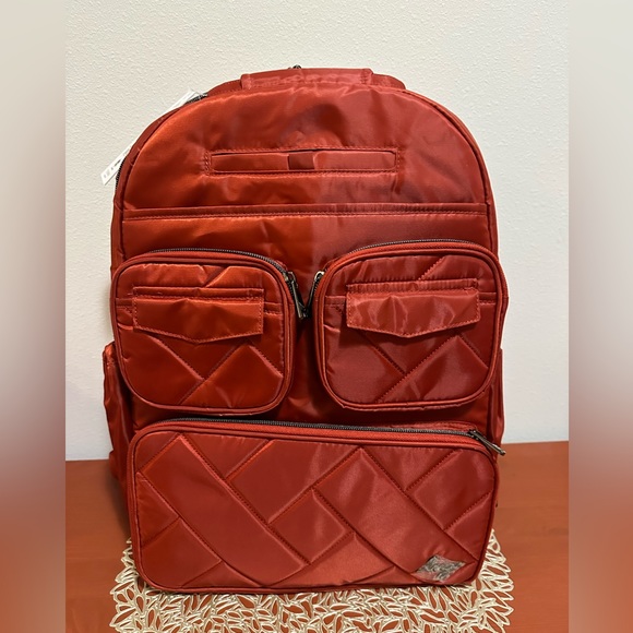 lug Handbags - Lug Puddle Jumper SE Backpack in Spice Orange